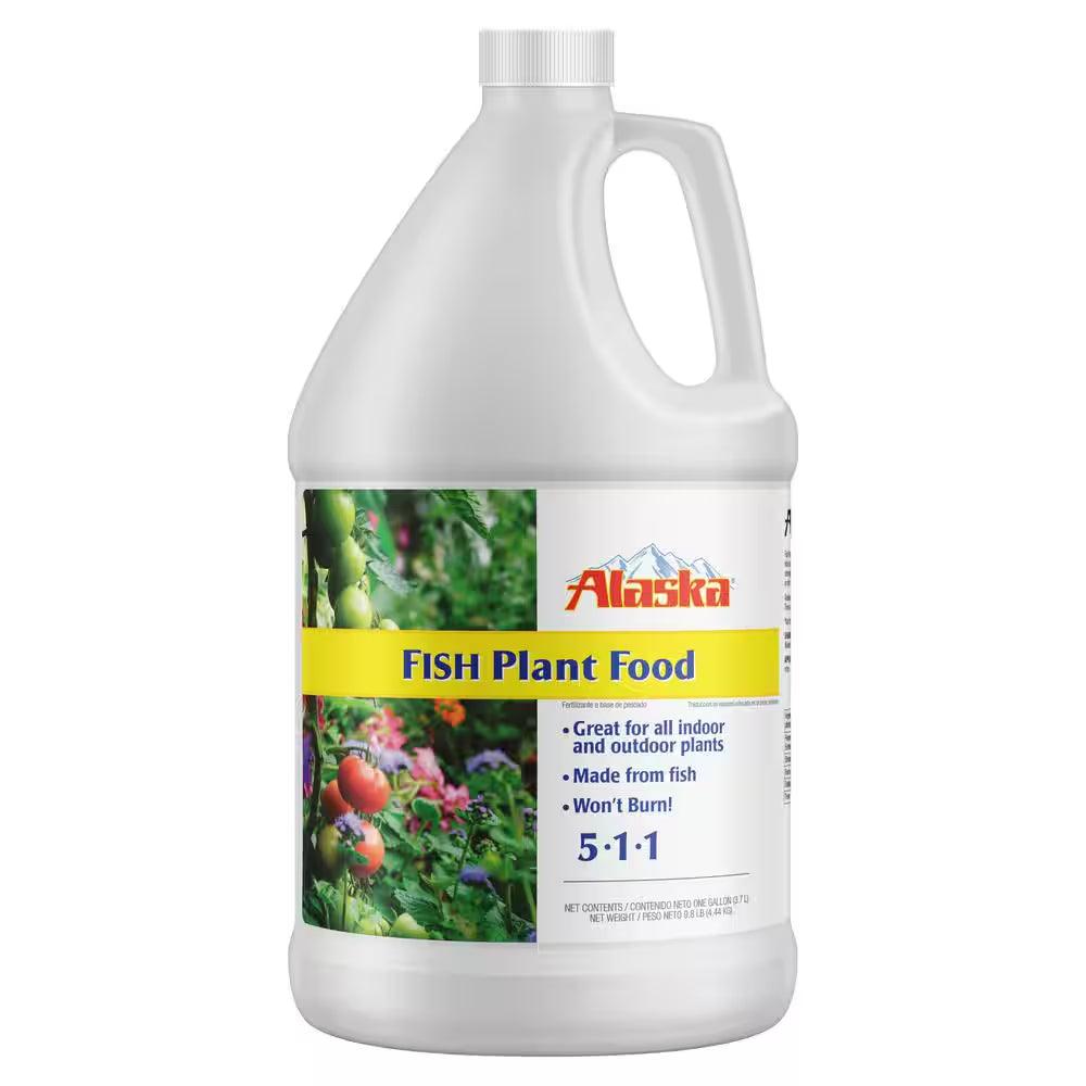 128 Oz. (1 Gal.) Organic Gardening Liquid Fish Emulsion Plant Food Fertilizer Concentrate 5-1-1 - Bumble Plants