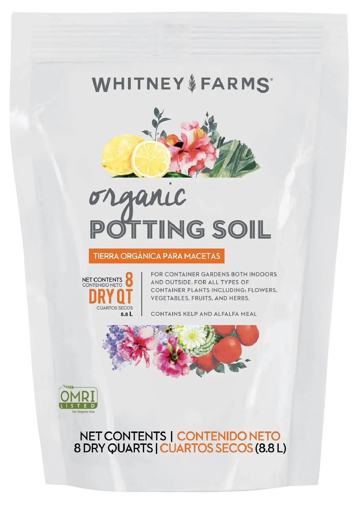 Organic Potting Soil for Container Gardens, 8 Dry Qt. - Bumble Plants