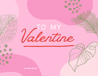 "To My Valentine" Plant Card - Bumble Plants