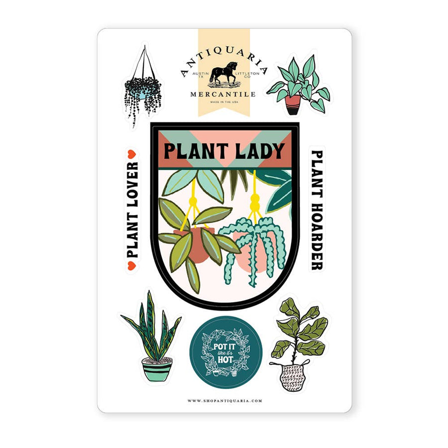 Plant Lady 8-set Sticker Sheet - Bumble Plants